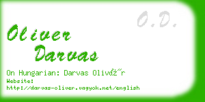 oliver darvas business card